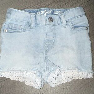 12 month girls lace shorts